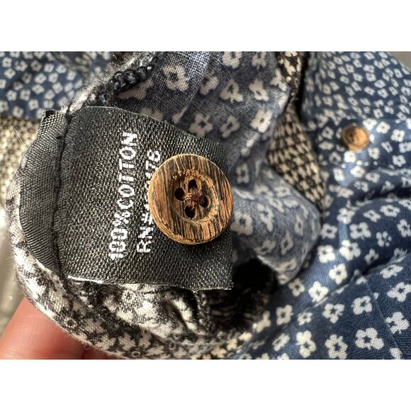 Anthropologie Jen Kao Melati Floral Navy Summer Romper cottagecore boho - Picture 10 of 10